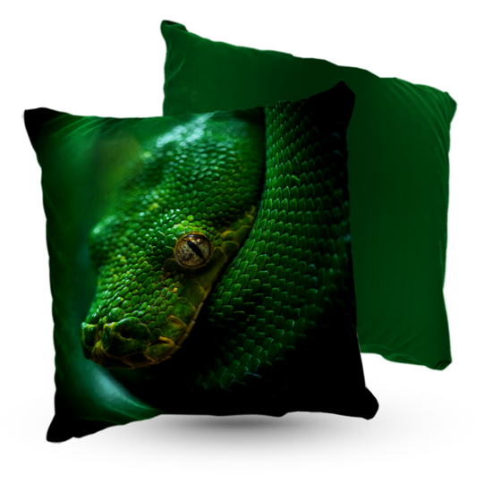 Poduszka welur python wąż